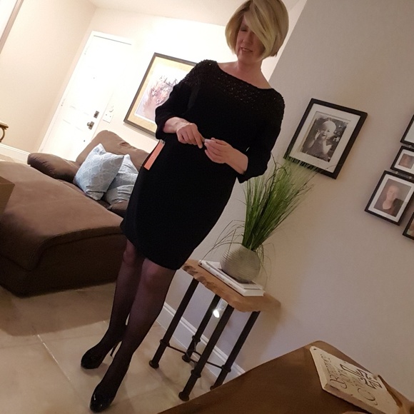 💜MONIQUE LHUILLIER LBD💜NWT💜 - Picture 5 of 8